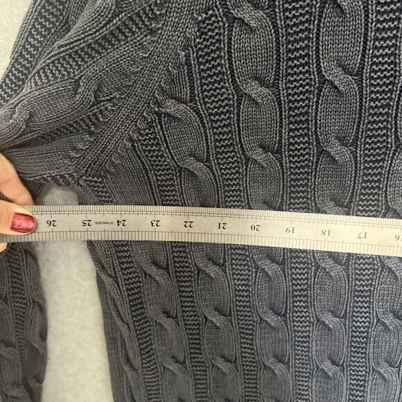 Goodthreads Mens Big & Tall Fisherman Cable Knit Sweater 3XL 100% Cotton Preppy - Picture 4 of 10